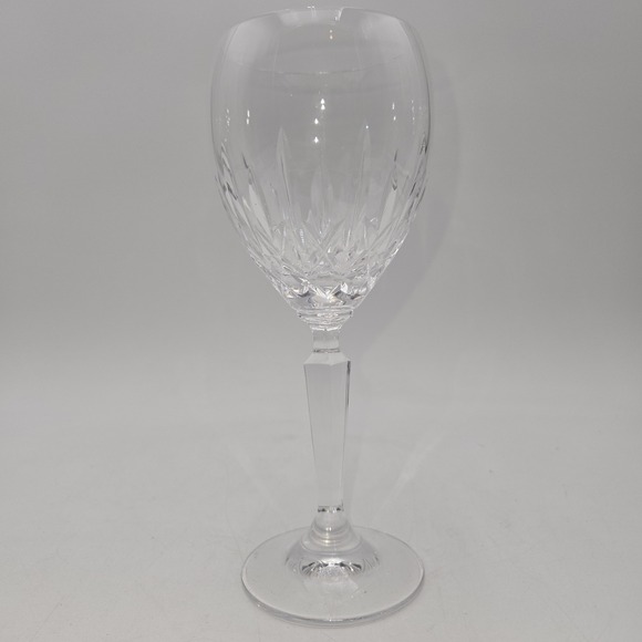 Waterford Other - Waterford Alana Crystal 6 7/8" Water Goblet Cut Diamond And Leaf Signed Ireland